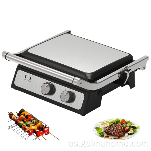 Parrilla grande de tamaño desmontable para lavavajillas Caja fuerte con placa reversible Dos laterales con parrilla eléctrica Pan Air Fryer Grill Brill